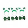 Toyvian 27 Pcs St Pattys Day Accessoires Partie Coiffure Élastique Bretelles St Patricks Day Bandeau Cheveux Cerceau Shamrock