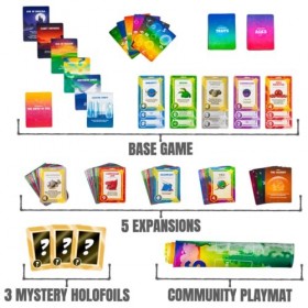 Doomlings Jeux De Luxe pour 2 à 6 Joueurs, Jeu Amusant pour Enfants Et Adultes, à Partir De 10 Ans | Tapis De Jeu Communautai