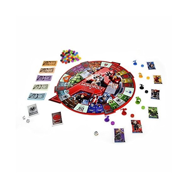 Hasbro – Monopoly Avengers – Jeu de Société Version Anglaise Import UK 