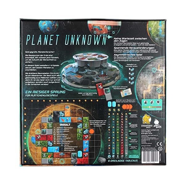 Strohmann Games- Planet Unknown Jeux de connaisseurs, STR23003