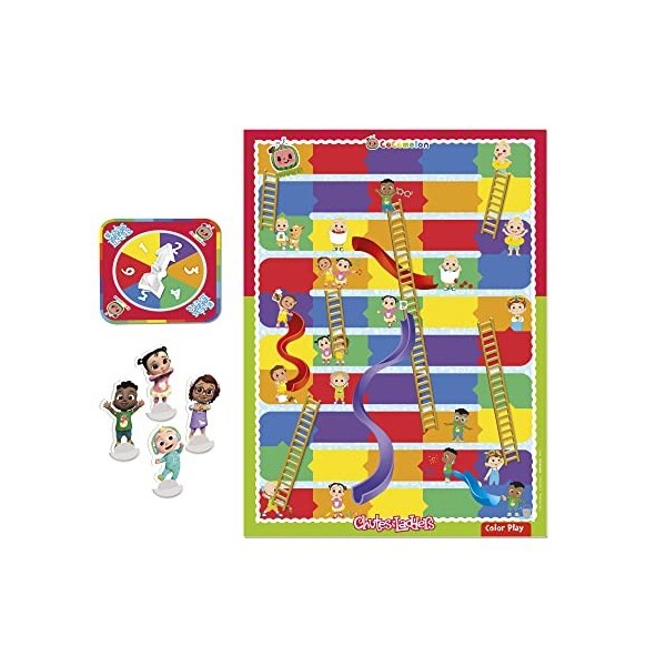 Hasbro Gaming Chutes and Ladders: CoComelon Edition Board Game for Kids Ages 3 and Up, Preschool Game for 2-4 Players
