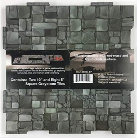 Dry Erase Dungeon Tiles - Greystone Square Booster Pack