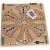 Jeu de TOC ou TOCK XL 40x40 cm de Luxe, de 2 à 6 joueurs, 6 ans et +. Jeux de société familial en bois massif dhévéa, fabric