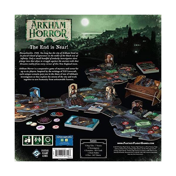 Fantasy Flight Games FFGAHB01 Arkham Horror Third Edition, Mixed Colours, 1. Standalone