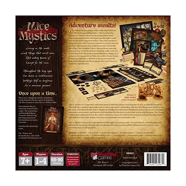 Plaid Hat Games Mice and Mystics Board Game, Red