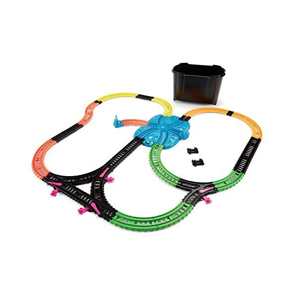 Il Trenino Thomas-FJL38 Set de Jeux pour Trains motorisés 35 pièces phosphorescentes pour Enfants 3+ Ans, FJL38, Orange, Bleu