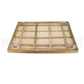 Kalindri Sports Planche de carrome pleine taille couleur naturelle pour jeu dété familial taille complète, cadre de 3,8 cm 