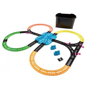 Il Trenino Thomas-FJL38 Set de Jeux pour Trains motorisés 35 pièces phosphorescentes pour Enfants 3+ Ans, FJL38, Orange, Bleu