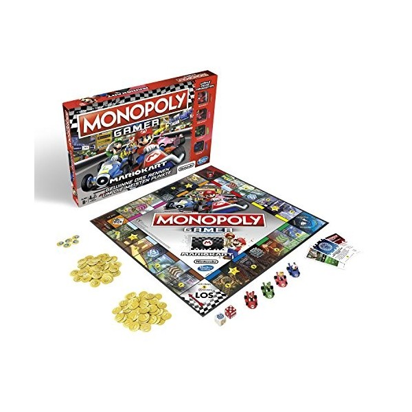 Monopoly Gamer Mario Kart, Jeu de société pour Adultes et Enfants, Jeu Familial, Le Classique des Jeux de société, Jeu commun