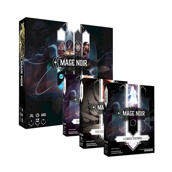 PKGamePack Mage Noir Jeu de Base + 3 Extensions - Version Française