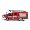 siku 2113 - Mercedes-Benz Sprinter 6x6 Pompiers, 1:50, Métal/Plastique, Rouge, Portes ouvrantes