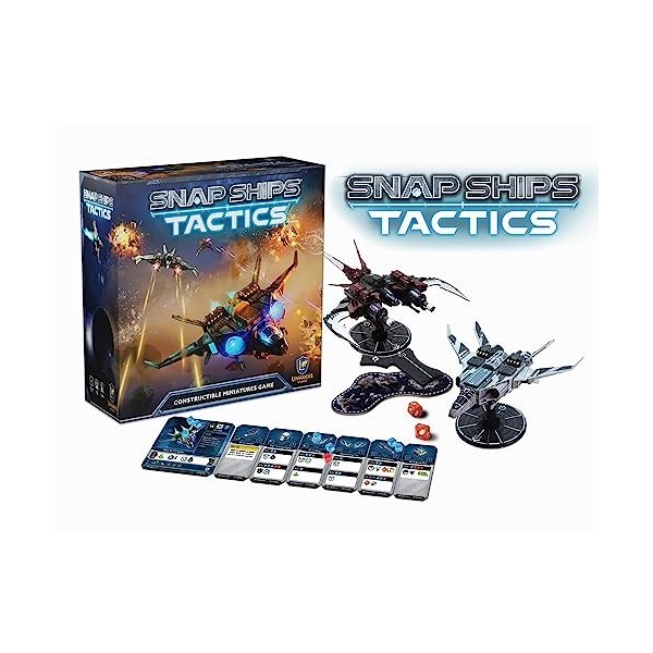 Snap Ships: Tactics Starter Box – Le jeu de combat de figurines stratégiques que vous jouez avec des modèles de navires modul