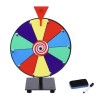 Roue de la Fortune, Roue de Prix de Table, 10 emplacements de Couleur, Grande Roue de Table avec Base, Roue de Couleur DIY, f