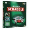 IDEAL Scrabble classique grand imprimé : planche extra large avec texte clair et carreaux de lettres larges | Jeux classiques