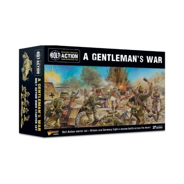 GameCraft Miniatures A Gentlemans War Kit de démarrage Bolt Action