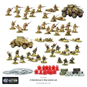 GameCraft Miniatures A Gentlemans War Kit de démarrage Bolt Action