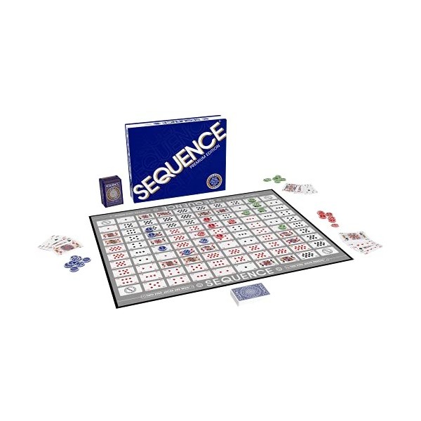 Sequence Premium Edition – Superbe ensemble avec planche géante 51,4 x 66,7 cm , jetons exclusifs et cartes de luxe par Goli