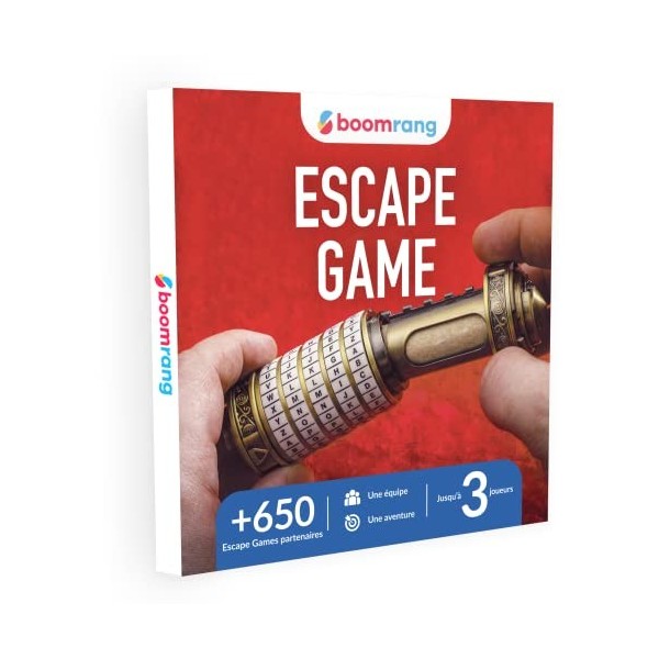 Boomrang - Coffret Cadeau Escape Game 3 Joueurs