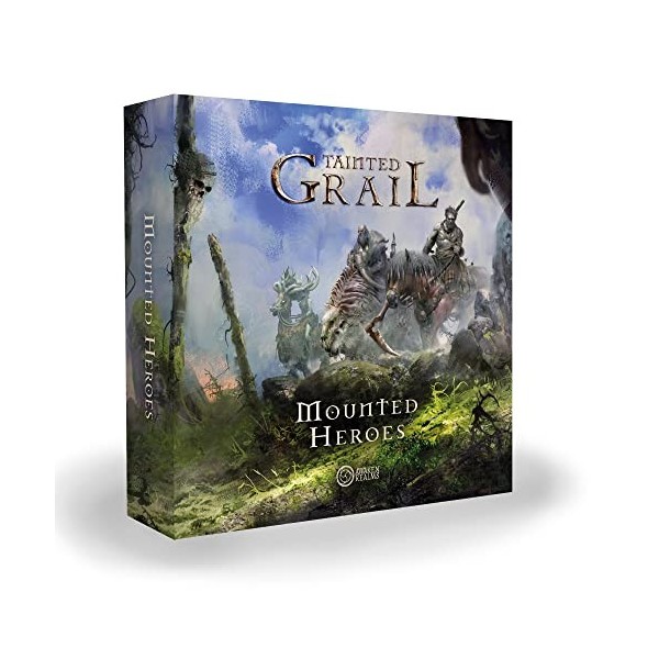 Awaken Realms Tainted Grail Mounted Heroes Miniatures Component Upgrade,Jeu de stratégie de survie,Jeu de fantaisie pour adul