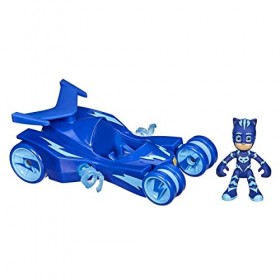 PJ Masks Super Pyjamas, Deluxe Vehicle dâge préscolaire, Chat Mobile Jouet avec Figurine de Gattoboy, pour Enfants à partir 