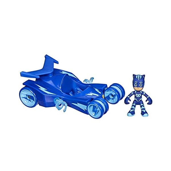 PJ Masks Super Pyjamas, Deluxe Vehicle dâge préscolaire, Chat Mobile Jouet avec Figurine de Gattoboy, pour Enfants à partir 