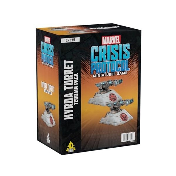 Marvel Crisis Protocol Hydra Turret Terrain Pack,Jeu de combat miniatures,Jeu de stratégie pour adultes,À partir de 14 ans,2 