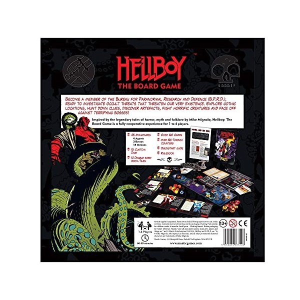 Mantic Games MGHB101 Hellboy: The Board Game, Mixed Colours