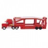 Disney Pixar Cars camion Mack transporteur de 33 cm avec rampe et remorque pouvant contenir 12 véhicules, emballage durable, 