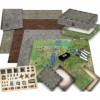 Ultimate Battle Grid Plateau de jeu – Tapis de jeu carré effaçable à sec – Carte de dés de jeu de rôle – Portable et réutilis