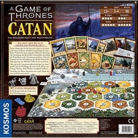 Kosmos 694081 A Game of Thrones CATAN la fraternité de la veilleuse, version allemande, jeu de stratégie à partir de 12 ans, 