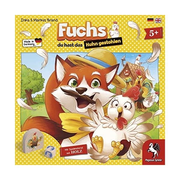 Pegasus Spiele 66015 G Fuchs du Hast Das Poules Gestohlen Jeu de société