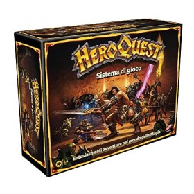 Hasbro Gaming - Avalon Hill, Heroquest, Jeu daventure Fantasy de Style Dungeon Crawler avec Plus de 65 Miniatures, à partir 