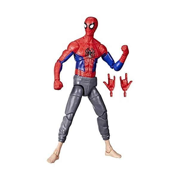 Spider-Man Marvel Legends Series Across The Spider-Verse Peter B Parker 6-inch Action Figure Toy, 2 Accessories