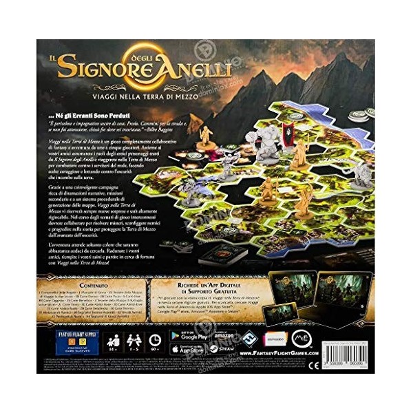 Asmodee - Le Seigneur des Anneaux, Voyages dans la Terre de Midi, Jeu de Table, Couleur, 10700