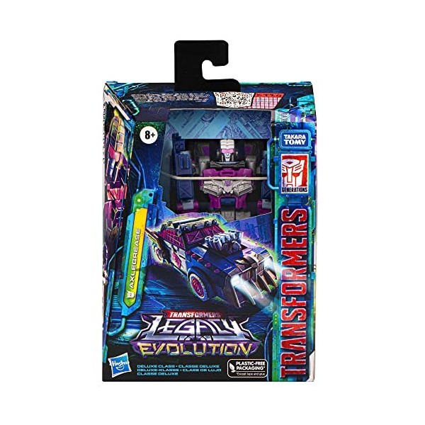 Transformers Generations Legacy Evolution, Figurine Axlegrease Classe Deluxe de 14 cm