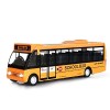 Crelloci Mini bus scolaire jaune en métal moulé sous pression avec son et éclairage pour enfants de 3, 4, 5, 6 ans