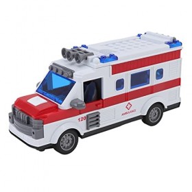 Arsor Jouet Dambulance, Échelle 1:30 Véhicule durgence Anti-Collision Ambulance Jouet pour Tout-Petits avec Télécommande de