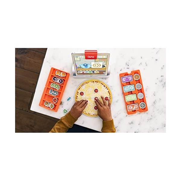 Osmo - Pizza Co. - Ages 5-12 - Communication Skills & Math - Learning Game - for iPad Or Fire Tablet & Osmo - Reflector Adapt