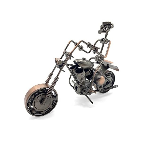 Cosysparks Vintage modèle de moto de fer, Modèle de Moto en Métal avec cadeau dart de collection de moto en métal cadeau mot