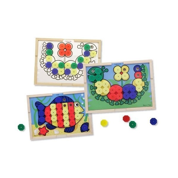 Sort and Snap Color Pairing Activity Board + FREE Melissa & Doug Scratch Art Mini-Pad Bundle [43137]