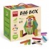Bioblo Big Box Multi-Mix avec 340 Cubes en Bois | Cubes en Bois durables pour Enfants à partir de 3 Ans | Jouets en Bois pour