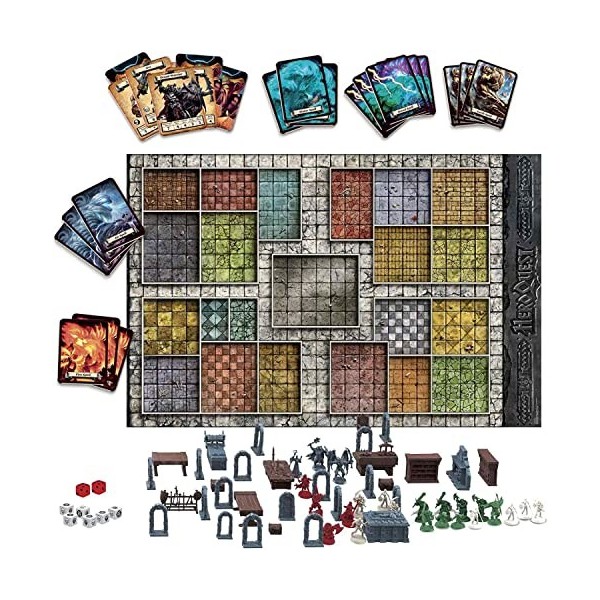 Hasbro Gaming Avalon Hill HeroQuest Game System Tabletop Board Game, Immersive Fantasy Dungeon Crawler Adventure Game for Age