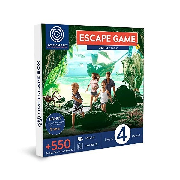 Live Escape Box - Coffret Cadeau Escape Game 4 Joueurs