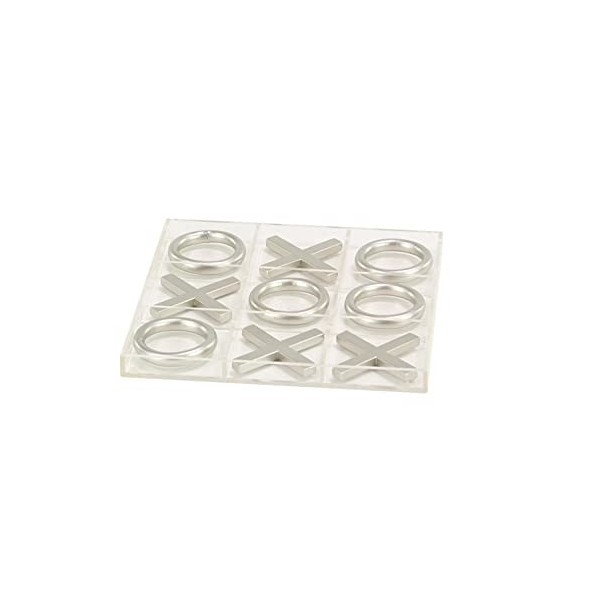 Deco 79 77627 Tic Tac Toe, Silver