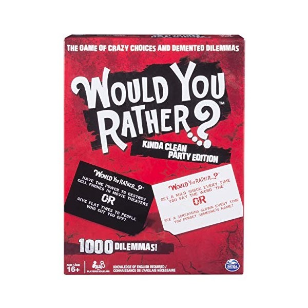 Spin Master Games Adult Would You Rather Board Game