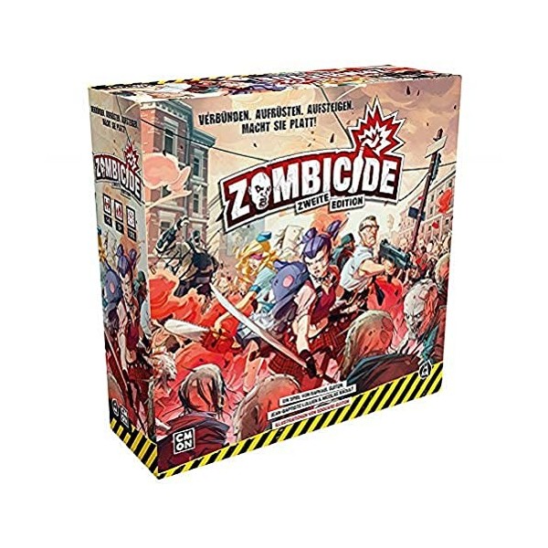 CMON Asmodee Zombicide 2e édition | Jeu de base | Jeu pour connaisseurs | Dungeon Crawler | 1 à 6 joueurs | À partir de 12 an