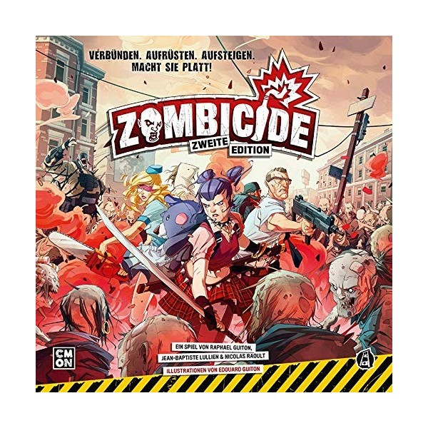 CMON Asmodee Zombicide 2e édition | Jeu de base | Jeu pour connaisseurs | Dungeon Crawler | 1 à 6 joueurs | À partir de 12 an