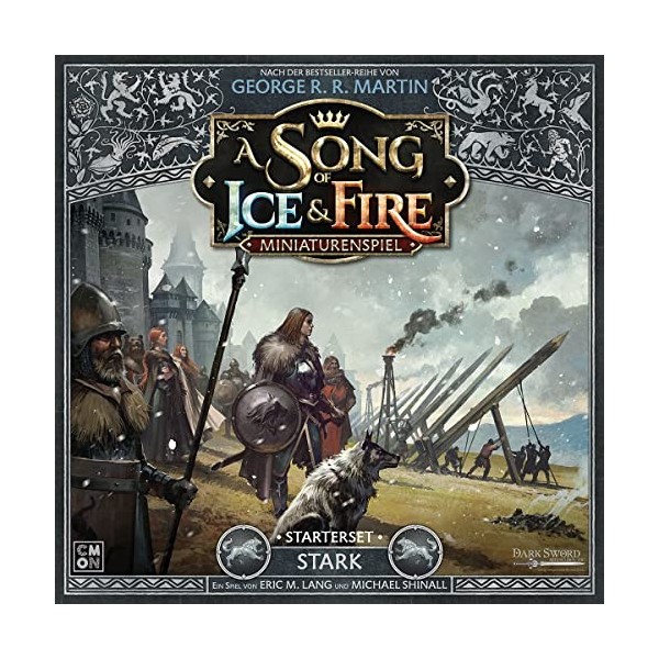 CMON A Song of Ice & Fire – Stark | Kit de démarrage | Table | 2 Joueurs | À partir de 14 Ans | 45 Minutes + | Allemand | Mul