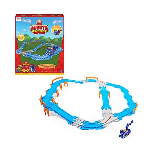 Mighty Express - Coffret Rails + Train Milo - Circuit De Train Avec Locomotive De Milo Le Mecano - Jouet Inspiré De La Série 