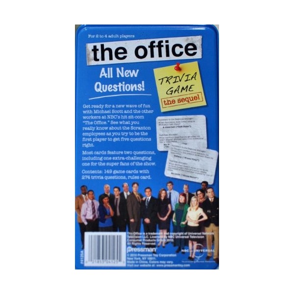 The Office Trivia Game in Tin - The Sequel